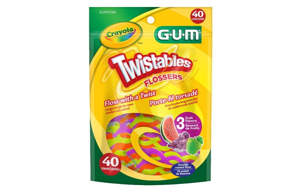 Seda Dental Gum Twistables Sabor Frutas 40 Unds