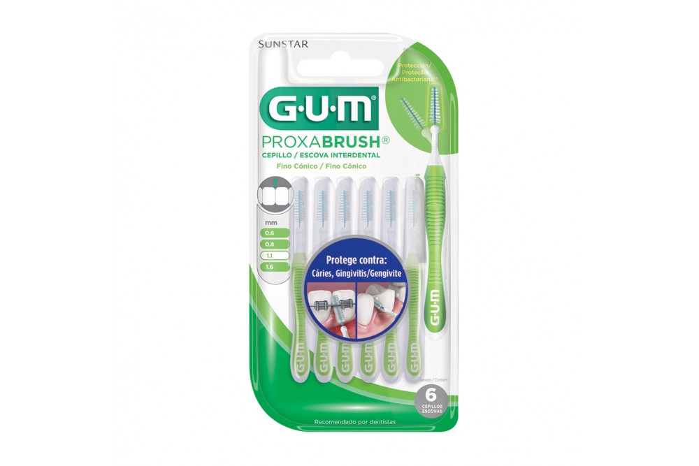 Cepillo Interdental Gum ProxaBrush 1,1 Mm 6 Unds