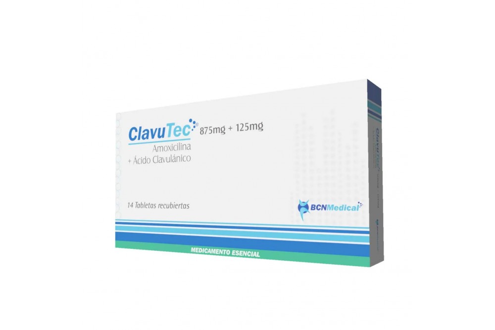 Clavutec 875 / 125 Mg 14 Tabletas Recubiertas