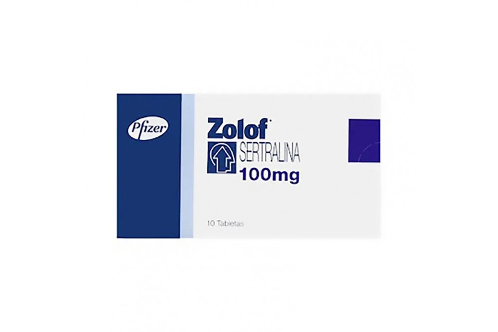 Zolof Sertralina 100 Mg 10 Tabletas