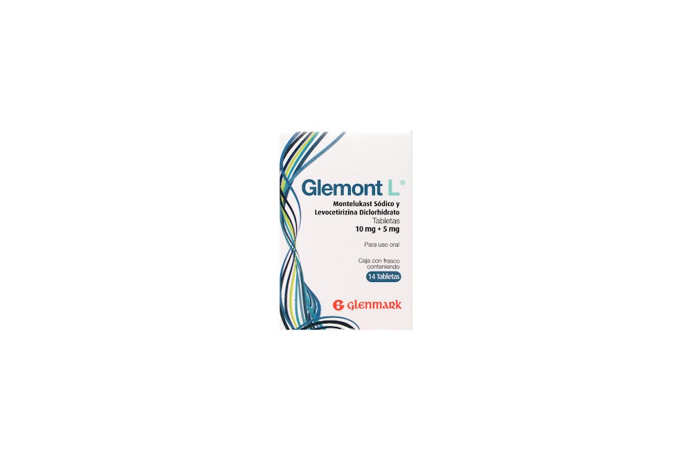 Glemont L Montelukast + Levocetirizina 10Mg / 5Mg 14 Tabletas