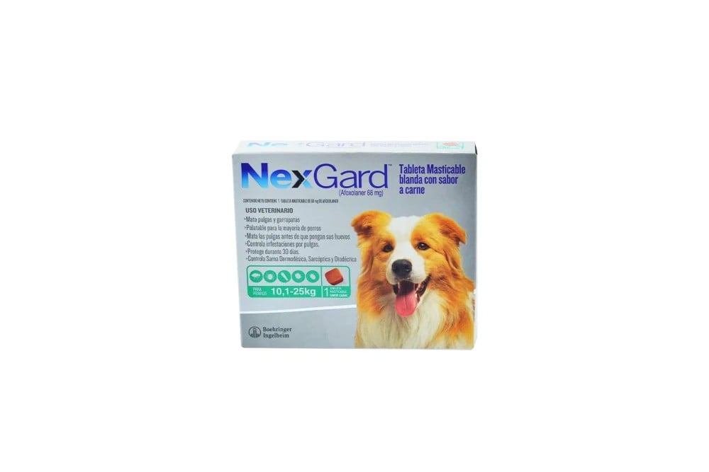 NexGard 68 Mg Para Perro 10,1 Kg a 25 Kg Und