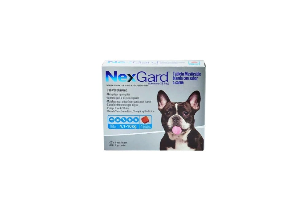 NexGard 28,3 Mg Para Perro 4,1 Kg a 10 Kg Und