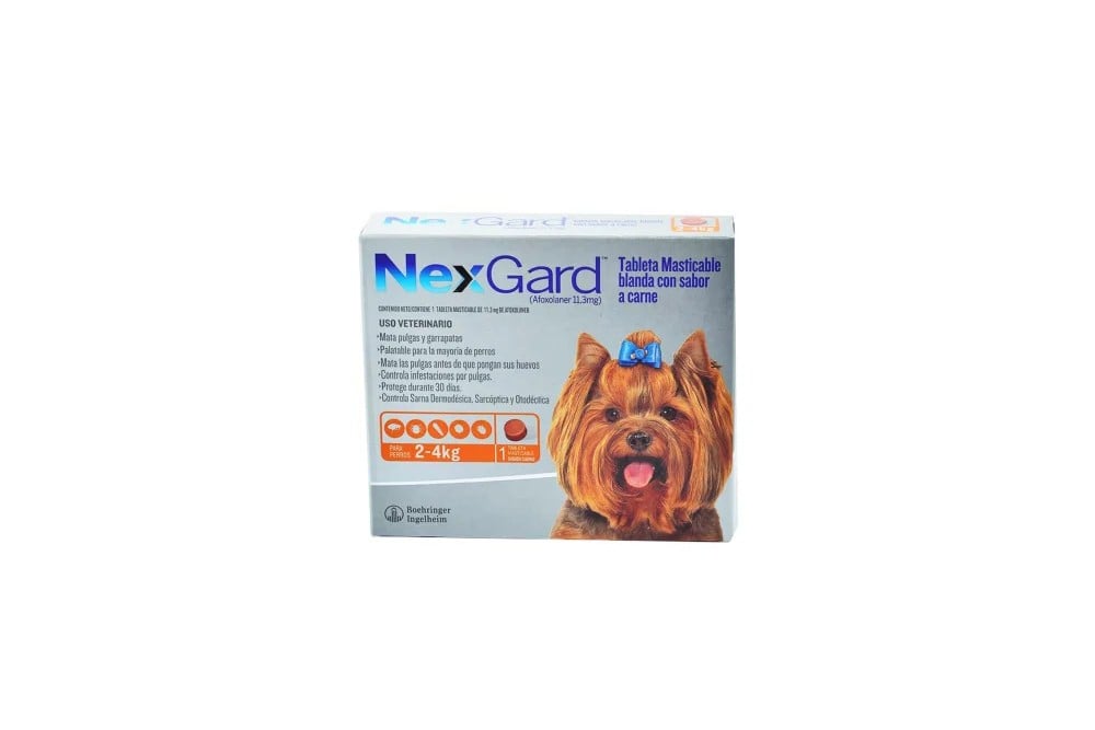 NexGard 11,3 Mg Para Perro 2 Kg a 4 Kg Und