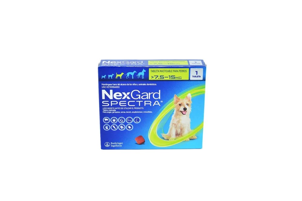 Nexgard Spectra 7,5 Kg a 15 Kg Para Perros  Und