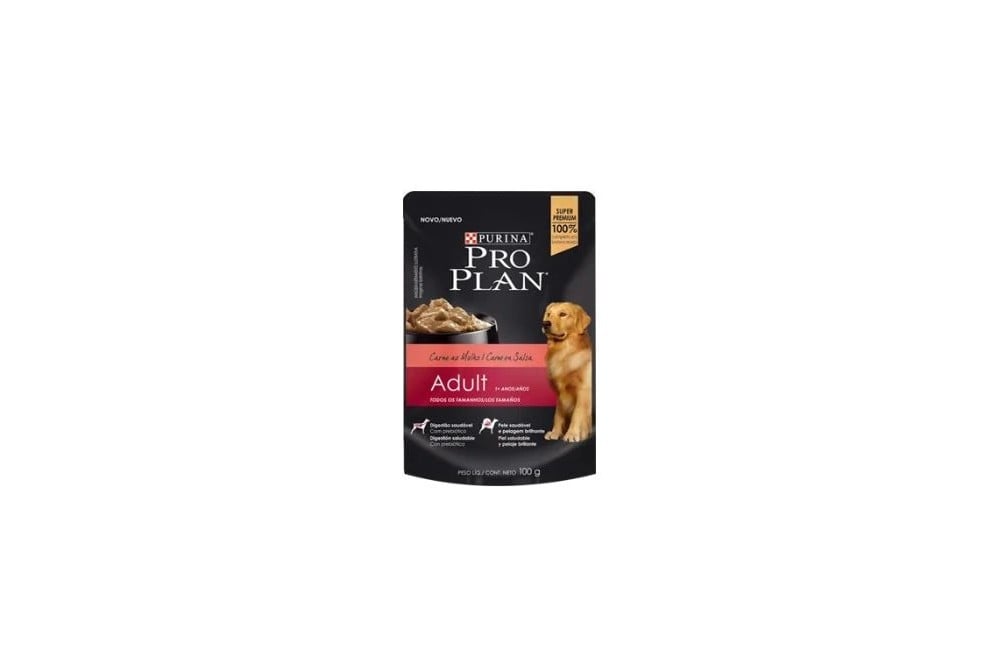 Alimento Húmedo Pro Plan Perro Adulto Carne En Salsa 100 G