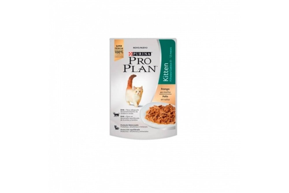 Alimento Húmedo Pro Plan Gatitos Kitten Sbor Salsa En Pollo 85 G