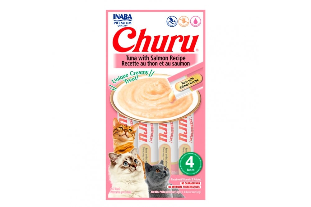 Pure Para Gatos Churu Sabor Tuna Y Salmon 4 Unds De 14 G C/U