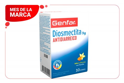 Diosmectita Genfar 3 G X 10...